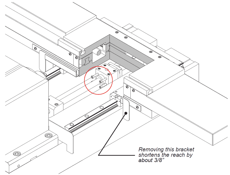 Image of Cutaway of Z-axis Ball-nut Screws