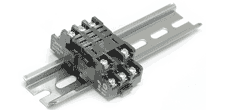 Relay socket and DIN rail for OmniTurn CNC and spindle drive