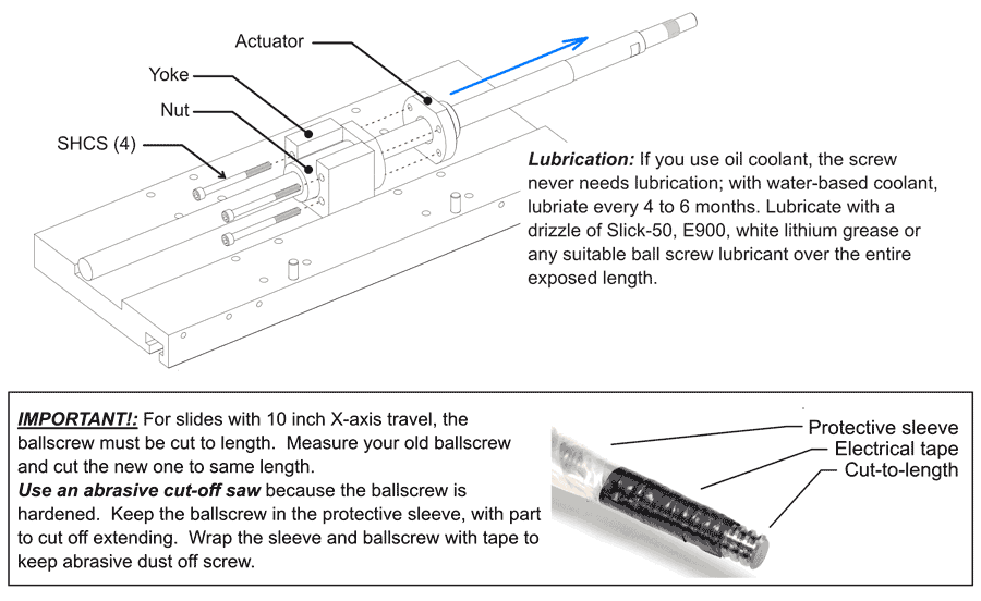 Image of X-Axis Ballscrew Replacement