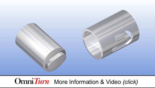 J-slot milled in tube (link to more info