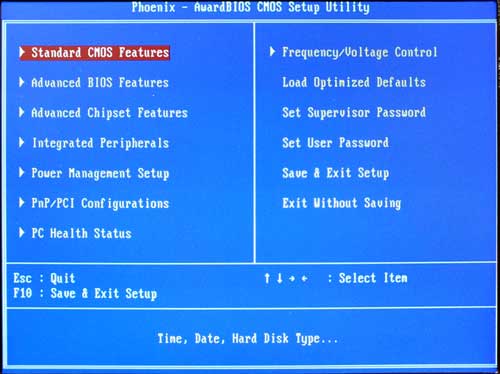 M830 BIOS Main Screen1