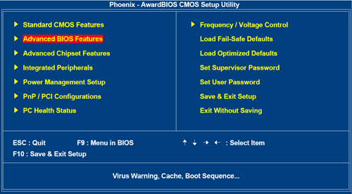 Epia ML motherboard BIOS Main Screen2